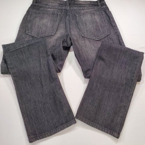 Gap Jeans Mens 32x32 Black Lightweight Denim Slim Fit Straight Classic Normcore - Picture 11 of 16